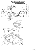 MACHINE BASE Diagram and Parts List for LSC8244BQ1  Whirlpool Washer