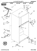 CABINET Diagram and Parts List for RT14HDYBL01  Roper Refrigerator