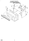 CABINET Diagram and Parts List for MHE11RDQ4  Roper Microwave