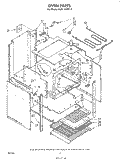 DOOR Diagram and Parts List for RJM1870P1  Whirlpool Microwave Oven Combo