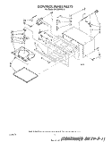 CONTROL PANEL Diagram and Parts List for MW3200XW0  Whirlpool Microwave