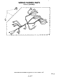 WIRING HARNESS Diagram and Parts List for KEBI100SBL0  KitchenAid Wall Oven