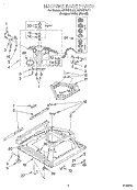 MACHINE BASE Diagram and Parts List for GST9675JQ1  Whirlpool Washer
