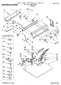 TOP AND CONSOLE, LIT/OPTIONAL Diagram and Parts List for KGYW778BAL2  KitchenAid Dryer