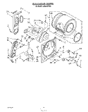BULKHEAD Diagram and Parts List for LG5201XTW0  Whirlpool Dryer
