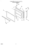 FREEZER DOOR, OPTIONAL Diagram and Parts List for 6ET19PKXHW00  Whirlpool Refrigerator
