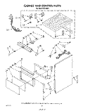 CABINET AND CONTROL Diagram and Parts List for KCS180S1  KitchenAid Trash Compactor