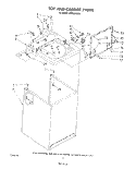 TOP AND CABINET , LITERATURE AND OPTIONAL Diagram and Parts List for LA5600XSW1  Whirlpool Washer