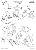 SECTION Diagram and Parts List for YCEP2960JQ0  Whirlpool Dryer