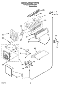 ICEMAKER PARTS, OPTIONAL PARTS (NOT INCLUDED) Diagram and Parts List for 6GD25DCXHS07  Whirlpool Refrigerator