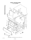 FRAME AND TANK Diagram and Parts List for KUDA220TWH0  KitchenAid Dishwasher