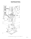 MACHINE BASE Diagram and Parts List for LT5000XSW3  Whirlpool Washer Dryer Combo