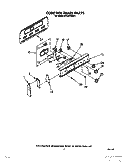 CONTROL PANEL Diagram and Parts List for RF310PXXW1  Whirlpool Range