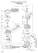 PUMP AND MOTOR Diagram and Parts List for 7DU900PCDQ2  Whirlpool Dishwasher