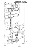 GEARCASE Diagram and Parts List for LA5805XMW0  Whirlpool Washer