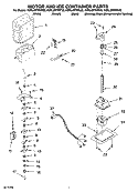 MOTOR AND ICE CONTAINER PARTS Diagram and Parts List for KSRL25FRBL02  KitchenAid Refrigerator