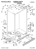 CABINET PARTS Diagram and Parts List for KSSC48QMS01  KitchenAid Refrigerator