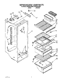 REFRIGERATOR LINER Diagram and Parts List for ED20ZKXAN02  Whirlpool Refrigerator
