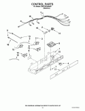 CONTROL PARTS Diagram and Parts List for BRS70FRANA01  Whirlpool Refrigerator