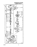 GEARCASE Diagram and Parts List for LA7088XTF1  Whirlpool Washer