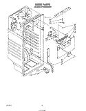 LINER Diagram and Parts List for ET12AKXRWR0  Whirlpool Refrigerator