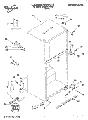 CABINET, LITERATURE Diagram and Parts List for 5ET8GTXKQ00  Whirlpool Refrigerator