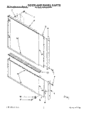 DOOR AND PANEL Diagram and Parts List for KUDA23SYWH1  KitchenAid Dishwasher