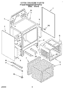 OVEN CHASSIS Diagram and Parts List for KERS507YWH2  KitchenAid Range