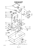 BURNER BOX Diagram and Parts List for SC8536EWW0  Whirlpool Cooktop