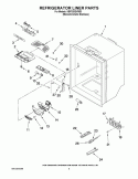 REFRIGERATOR LINER PARTS Diagram and Parts List for KBFS20EVMS3  KitchenAid Refrigerator