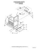 CONTAINER PARTS Diagram and Parts List for KUCS03FTPA3  KitchenAid Trash Compactor