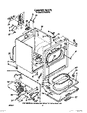 SECTION Diagram and Parts List for LE7800XSW3  Whirlpool Dryer