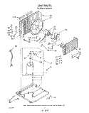 UNIT Diagram and Parts List for X10002W00  Roper Air Conditioner