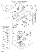 SECTION Diagram and Parts List for GEQ8858HQ0  Whirlpool Dryer