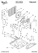 UNIT, LITERATURE Diagram and Parts List for ACU082XA0  Whirlpool Air Conditioner