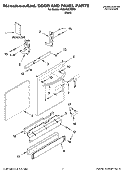 DOOR AND PANEL PARTS Diagram and Parts List for KUDJ02CRBS3  KitchenAid Dishwasher