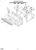 CABINET Diagram and Parts List for KHMS105BBL4  KitchenAid Microwave