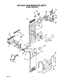 AIR FLOW AND RESERVOIR Diagram and Parts List for KSSS36DWW00  KitchenAid Refrigerator