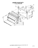 FREEZER DOOR Diagram and Parts List for ET18MKXSW01  Whirlpool Refrigerator