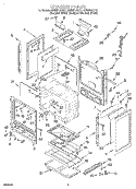 CHASSIS Diagram and Parts List for GS395LEGQ1  Whirlpool Range