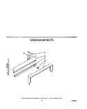BACKGUARD Diagram and Parts List for SF0100ERW7  Whirlpool Range