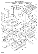 SHELF, LIT/OPTIONAL Diagram and Parts List for KTRS25QAAL10  KitchenAid Refrigerator