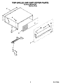 TOP GRILLE AND UNIT COVER PARTS Diagram and Parts List for KSSC36FTS02  KitchenAid Refrigerator