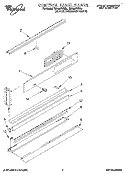 CONTROL PANEL Diagram and Parts List for RB160PXBQ0  Whirlpool Wall Oven