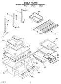 SHELF Diagram and Parts List for GT9SHTXLB00  Whirlpool Refrigerator