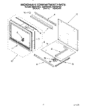 MICROWAVE COMPARTMENT Diagram and Parts List for KEMS378YBL0  KitchenAid Wall Oven