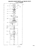 WASHER BASKET DRIVE AND BREAK Diagram and Parts List for LC4900XMW0  Whirlpool Washer