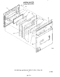 DOOR Diagram and Parts List for KEDS100VWH3  KitchenAid Range