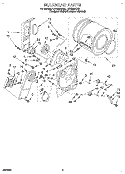 SECTION Diagram and Parts List for LET6634DZ0  Whirlpool Dryer
