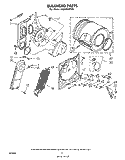 SECTION Diagram and Parts List for LE3000XPW0  Whirlpool Dryer